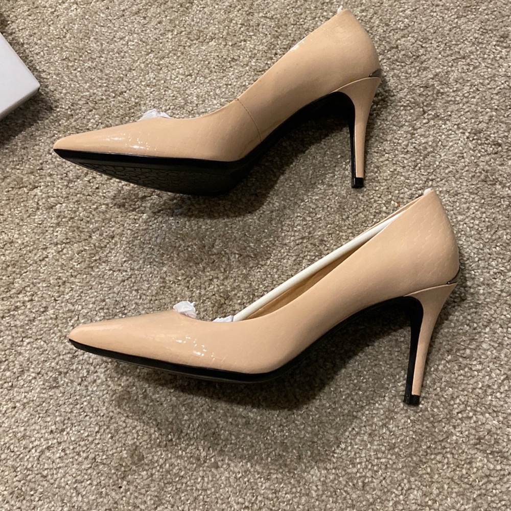 Calvin Klein Gayle Python Patent Heels - Picture 3 of 11